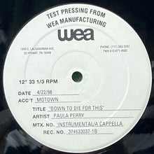 画像をギャラリービューアに読み込む, PAULA PERRY / DOWN TO DIE FOR THIS