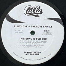 画像をギャラリービューアに読み込む, RUDY LOVE AND THE LOVE FAMILY / THIS SONG IS FOR YOU