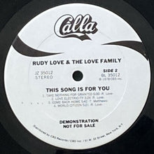 画像をギャラリービューアに読み込む, RUDY LOVE AND THE LOVE FAMILY / THIS SONG IS FOR YOU