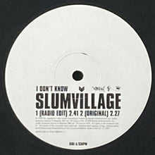 画像をギャラリービューアに読み込む, SLUM VILLAGE / I DON'T KNOW/EYES UP