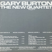 画像をギャラリービューアに読み込む, GARY BURTON / THE NEW QUARTET