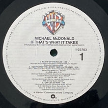 画像をギャラリービューアに読み込む, MICHAEL McDONALD / IF THAT'S WHAT IT TAKES