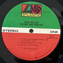 画像をギャラリービューアに読み込む, HERB GELLER / RHYME AND REASON