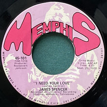 画像をギャラリービューアに読み込む, JAMES SPENCER / TAKE THIS WOMAN OFF THE CORNER/I NEED YOUR LOVE