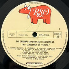 画像をギャラリービューアに読み込む, O.S.T. (GALT MacDERMOT/THE ORIGINAL LONDON CAST) / TWO GENTLEMEN OF VERONA