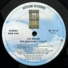 画像をギャラリービューアに読み込む, JOE WALSH / BUT SERIOUSLY, FOLKS....