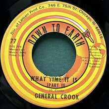 画像をギャラリービューアに読み込む, GENERAL CROOK / WHAT TIME IT IS (Part I)/(Part II)