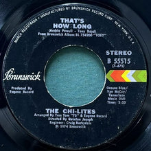 画像をギャラリービューアに読み込む, CHI-LITES / TOBY/THAT'S HOW LONG