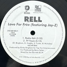 画像をギャラリービューアに読み込む, RELL featuring JAY-Z / LOVE FOR FREE