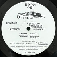 画像をギャラリービューアに読み込む, BOB DOWNES OPEN MUSIC / DIVERSIONS