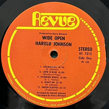 画像をギャラリービューアに読み込む, HAROLD JOHNSON / WIDE OPEN