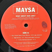 画像をギャラリービューアに読み込む, MAYSA / WHAT ABOUT OUR LOVE?