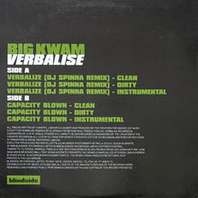 画像をギャラリービューアに読み込む, BIG KWAM / VERBALISE/CAPACITY BLOWN