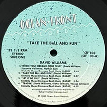 画像をギャラリービューアに読み込む, DAVID WILLIAMS / TAKE THE BALL AND RUN