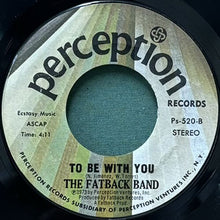 画像をギャラリービューアに読み込む, FATBACK BAND / SOUL MARCH/TO BE WITH YOU