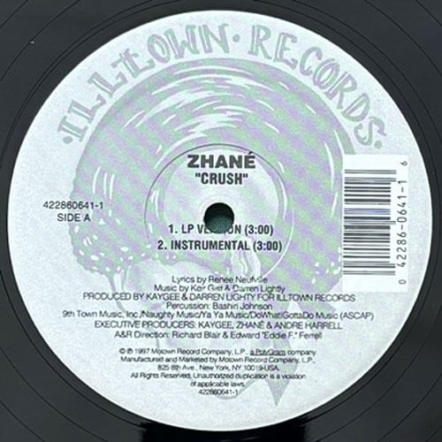 ZHANE / CRUSH/SATURDAY NIGHT – VINYL CHAMBER