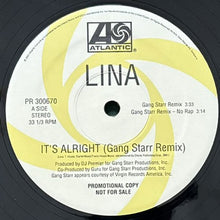 画像をギャラリービューアに読み込む, LINA / IT'S ALRIGHT (GANG STARR REMIX)