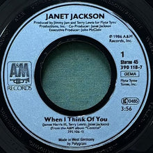 画像をギャラリービューアに読み込む, JANET JACKSON / WHEN I THINK OF YOU/PRETTY BOY