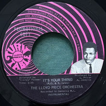 画像をギャラリービューアに読み込む, LLOYD PRICE ORCHESTRA / IT'S YOUR THING/I HEARD IT THROUGH THE GRAPEVINE