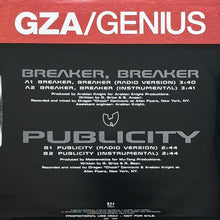 画像をギャラリービューアに読み込む, GZA/GENIUS / BREAKER, BREAKER/PUBLICITY