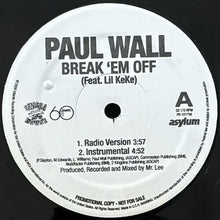 画像をギャラリービューアに読み込む, PAUL WALL featuring LIL KEKE / BREAK 'EM OFF