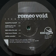 画像をギャラリービューアに読み込む, ROMEO VOID / ITSACONDITION