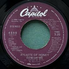 画像をギャラリービューアに読み込む, A TASTE OF HONEY / RESCUE ME/SAY THAT YOU'LL STAY