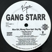 画像をギャラリービューアに読み込む, GANG STARR / NICE GIRL, WRONG PLACE/RITE WHERE U STAND