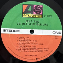 画像をギャラリービューアに読み込む, BEN E. KING / LET ME LIVE IN YOUR LIFE