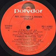 画像をギャラリービューアに読み込む, RAY, GOODMAN & BROWN / OPEN UP