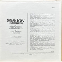 画像をギャラリービューアに読み込む, WALTER BISHOP JR. / SPEAK LOW
