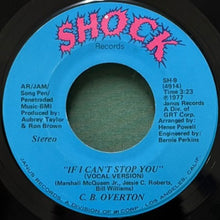 画像をギャラリービューアに読み込む, C.B. OVERTON / IF YOU CAN'T STOP YOU
