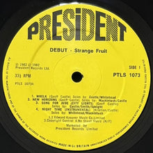 画像をギャラリービューアに読み込む, STRANGE FRUIT / DEBUT