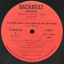 画像をギャラリービューアに読み込む, O.V. WRIGHT / A NICKLE AND A NAIL AND ACE OF SPADES