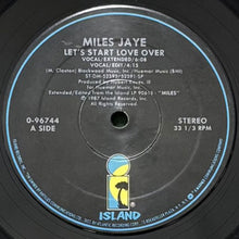 画像をギャラリービューアに読み込む, MILES JAYE / LET'S START LOVE OVER/LAZY LOVE