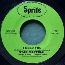 画像をギャラリービューアに読み込む, STAR MATERIAL / I NEED YOU/GIVE ME SOME PLAY