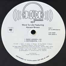 画像をギャラリービューアに読み込む, I.G.T. featuring HORACE BROWN / WORD TO LIFE