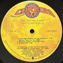 画像をギャラリービューアに読み込む, CURTIS MAYFIELD / GOT TO FIND A WAY