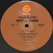 画像をギャラリービューアに読み込む, CHARLIE BYRD / CRYSTAL SILENCE