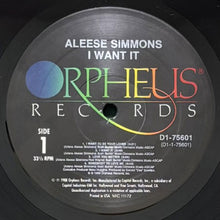 画像をギャラリービューアに読み込む, ALEESE SIMMONS / I WANT IT