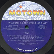 画像をギャラリービューアに読み込む, RIOT / WELCOME TO THE WORLD OF RIOT