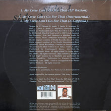 画像をギャラリービューアに読み込む, TRIGGER THA GAMBLER featuring SMOOTHE DA HUSTLER & D.V. ALIAS KHRIST / MY CREW CAN'T GO FOR THAT