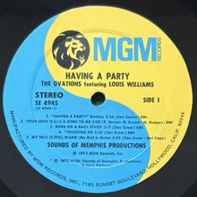 画像をギャラリービューアに読み込む, OVATIONS featuring LOUIS WILLIAMS / HAVING A PARTY