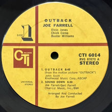 画像をギャラリービューアに読み込む, JOE FARRELL / OUTBACK