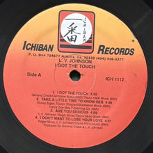 画像をギャラリービューアに読み込む, L.V. JOHNSON / I GOT THE TOUCH
