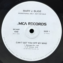 画像をギャラリービューアに読み込む, MARY J. BLIGE / CAN'T GET YOU OFF MY MIND/SEVEN DAYS (REMIX)
