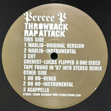 画像をギャラリービューアに読み込む, PERCEE P / THROWBACK RAP ATTACK