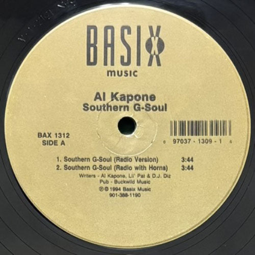 【TON OF SOUL EMPIRE】【FOR THE LOVE】【G-Rap AL KAPONE / SOUTHERN G-SOUL – VINYL CHAMBER