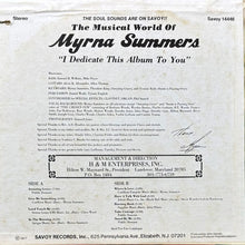 画像をギャラリービューアに読み込む, MYRNA SUMMERS / MYRNA