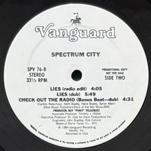 画像をギャラリービューアに読み込む, SPECTRUM CITY / LIES/CHECK OUT THE RADIO